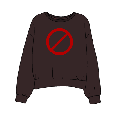 no sweatshirt graphic