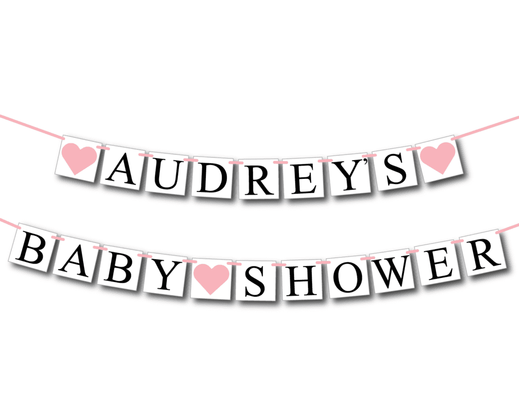 personalized baby shower banner